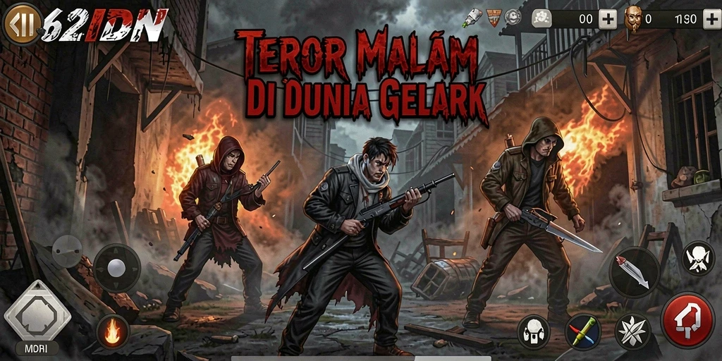Tampilan gameplay menyeramkan dengan suasana yang mencekam.