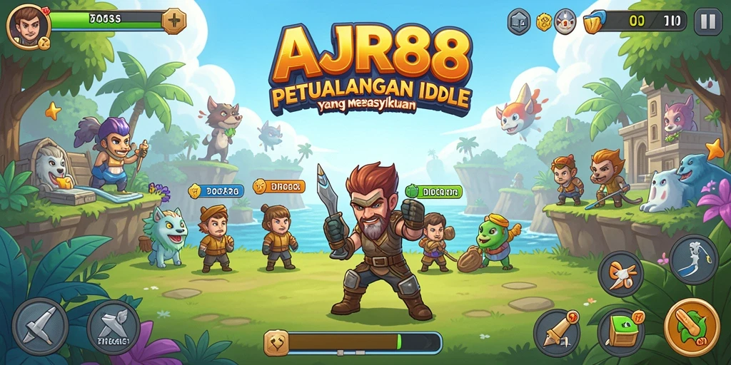 Screenshot utama AJR88 menampilkan gameplay Idle yang menarik.