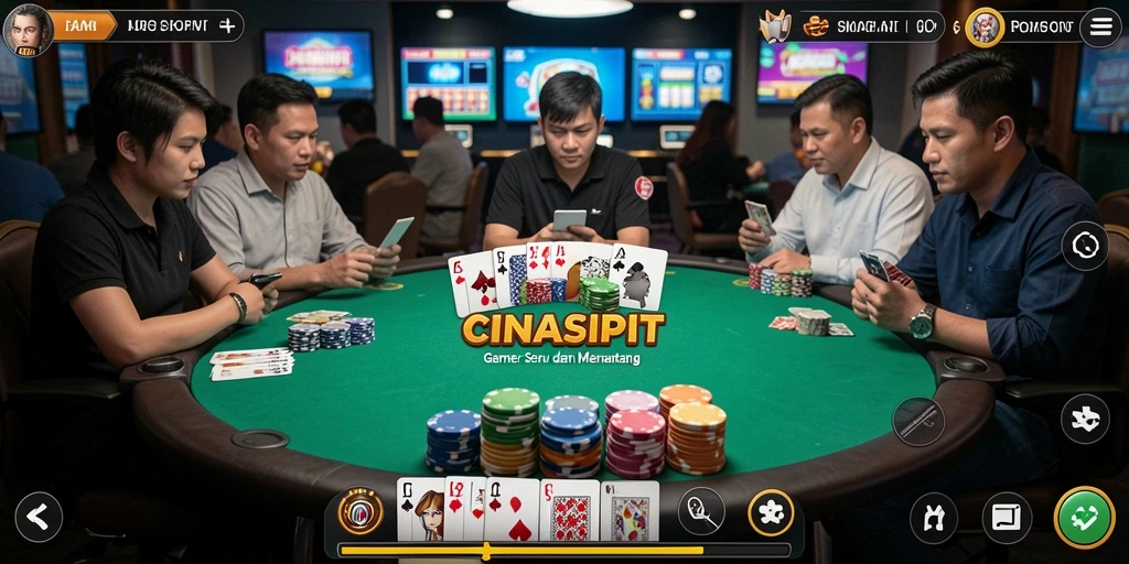 Tampilan gameplay CINASIPIT yang seru dan nyata.