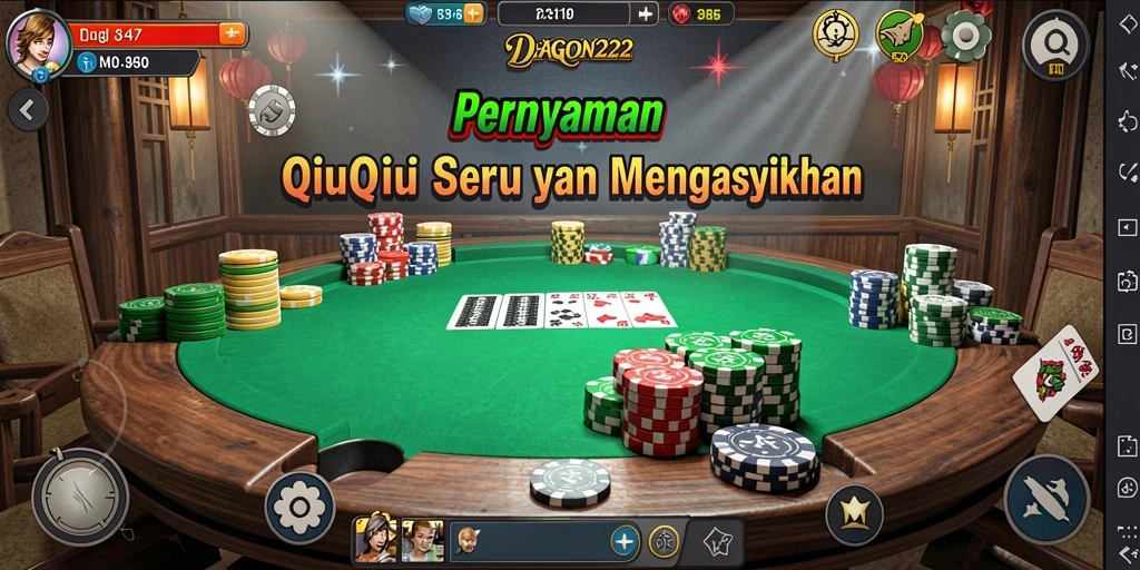 Tampilan gameplay QiuQiu yang menarik di DRAGON222.