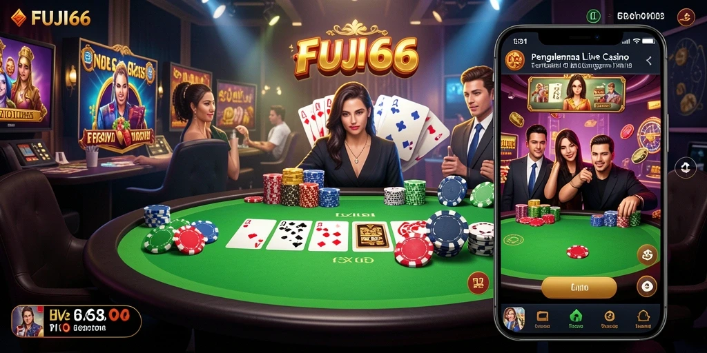 Gameplay langsung FUJI66 dengan dealer yang ramah dan interaktif.
