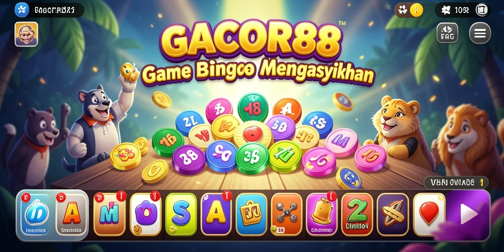 Tampilan gameplay seru GACOR88 dengan Bingo yang menarik.