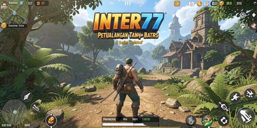 Tangkapan layar menampilkan gameplay dunia terbuka di INTER77.