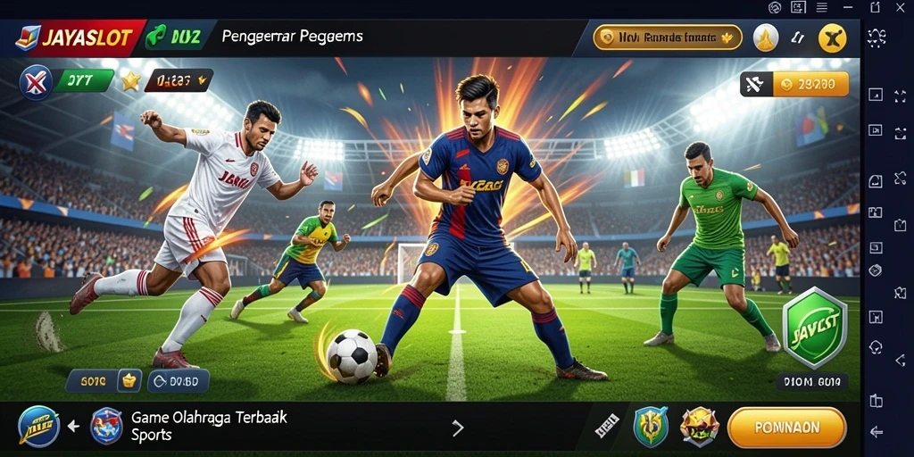 Tampilan gameplay menarik dari JAYASLOT yang penuh aksi olahraga.