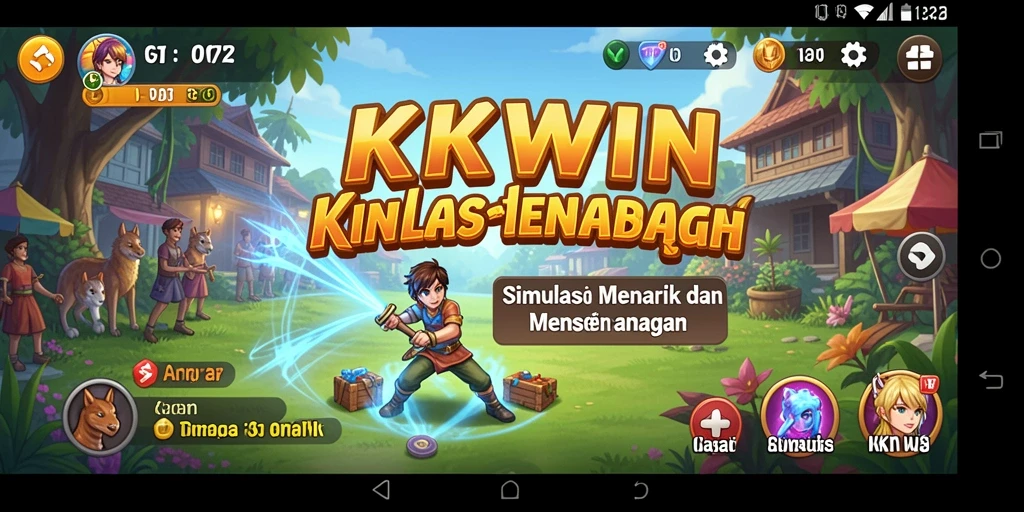 Tangkapan layar menunjukkan permainan simulasi yang menarik dan interaktif.
