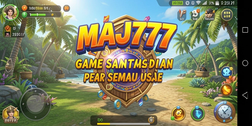 Screenshot menunjukkan gameplay menarik dari MAJ777 yang menyenangkan dan santai.