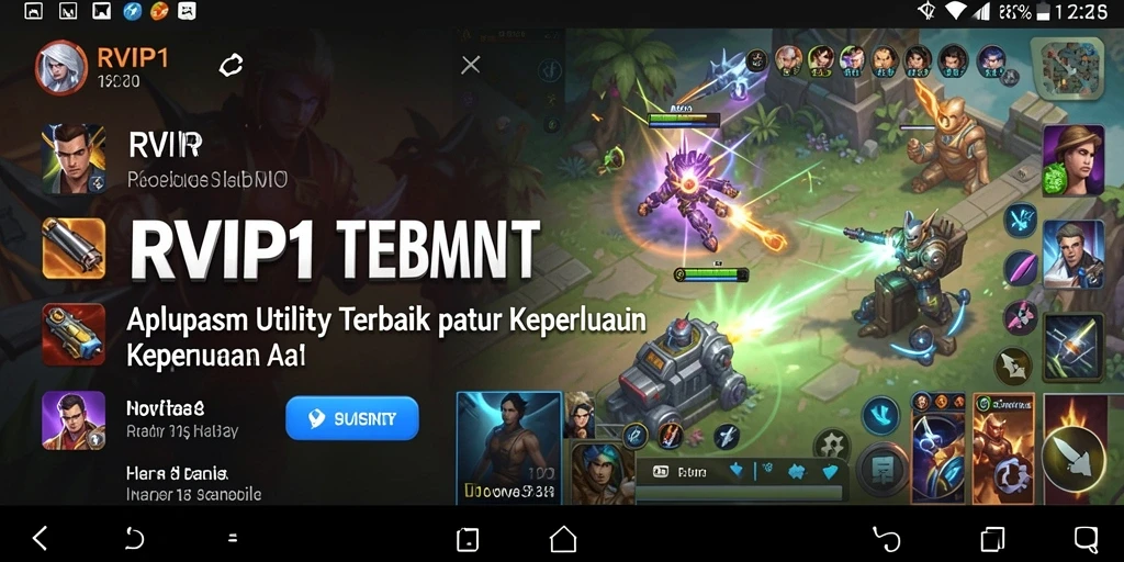 Tampilan antarmuka RVIP1 yang sederhana dan fungsional.