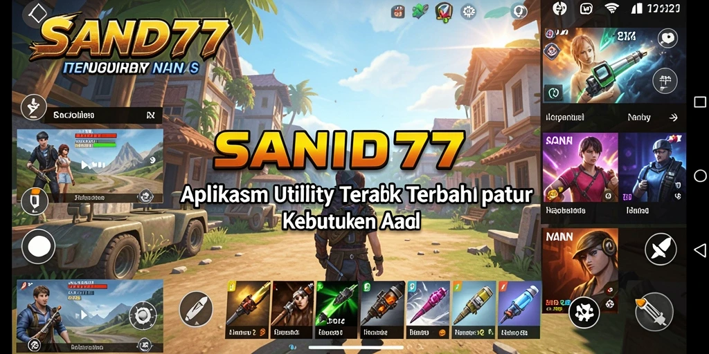 Tampilan antarmuka SAND77 yang intuitif dan mudah digunakan.