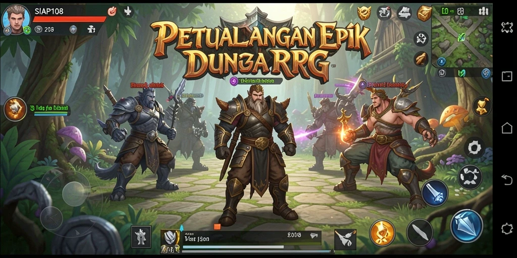 Tampilan menawan dari gameplay RPG yang mendebarkan.