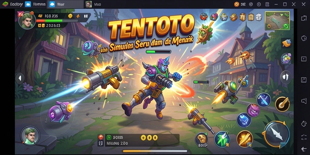 Tangkapan layar gameplay TENTOTO yang menarik dan interaktif.
